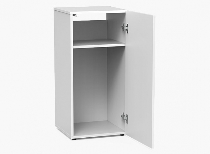 Cabinets with push to open doors